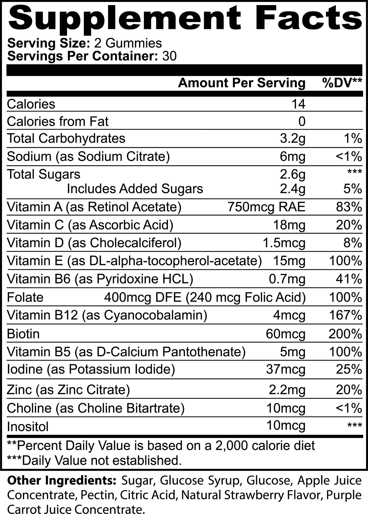 Multivitamin Bear Gummies