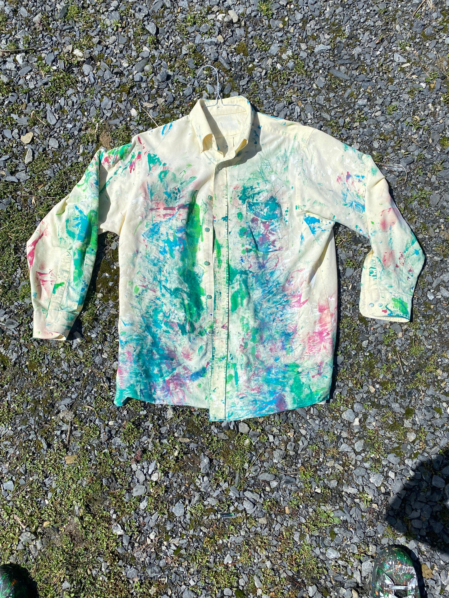 Deme Original Long Sleeve Painted Collared Shirt