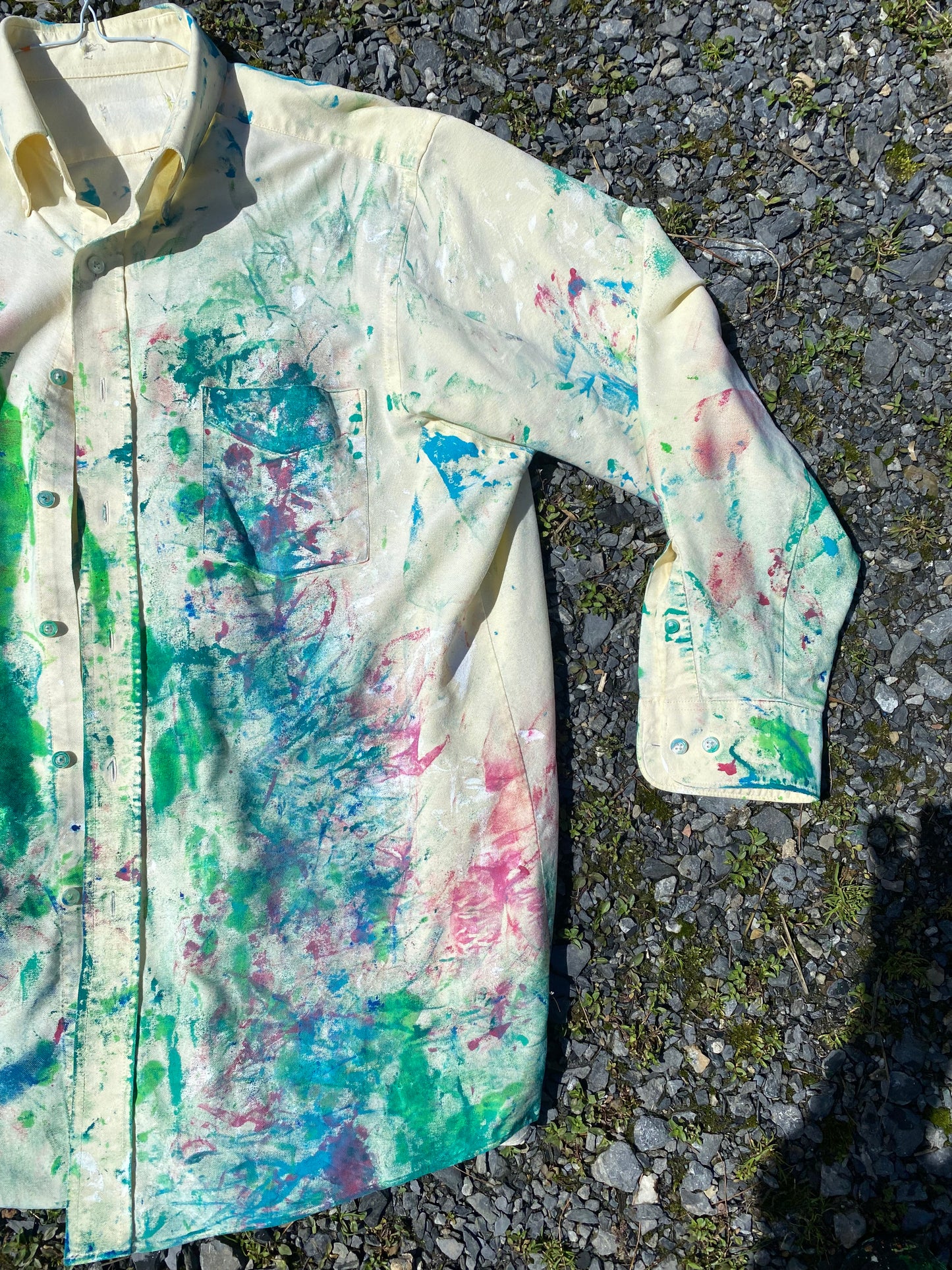 Deme Original Long Sleeve Painted Collared Shirt