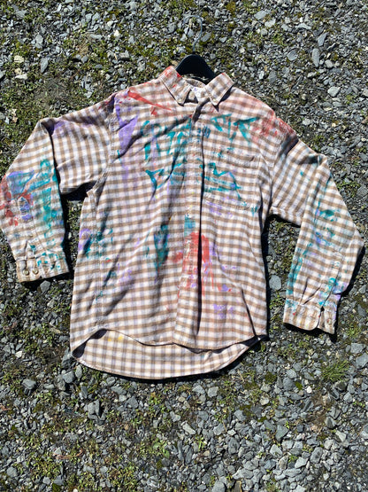 Deme Original Painted Flannel Long Sleeve Shirt