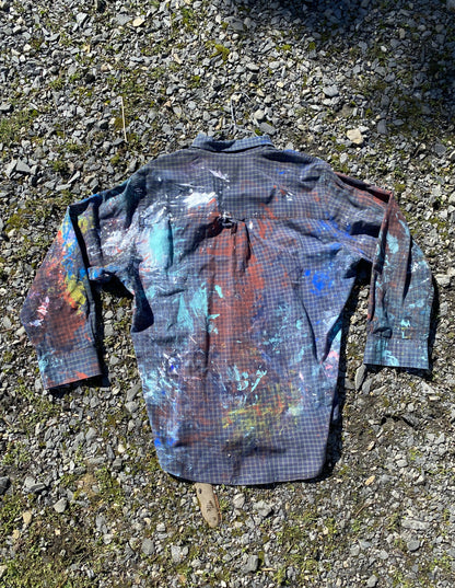 Deme Original Painted Long Sleeve Collared Shirt