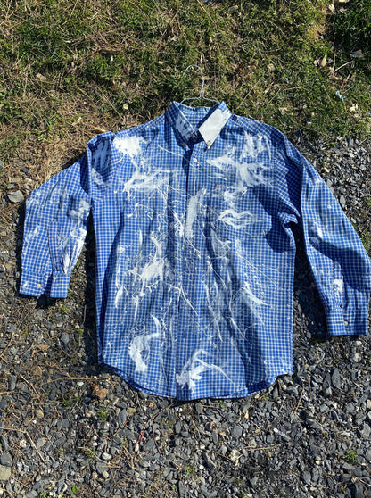 Deme Original Painted Long Sleeve Collared Shirt