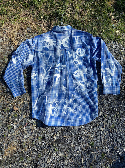 Deme Original Painted Long Sleeve Collared Shirt