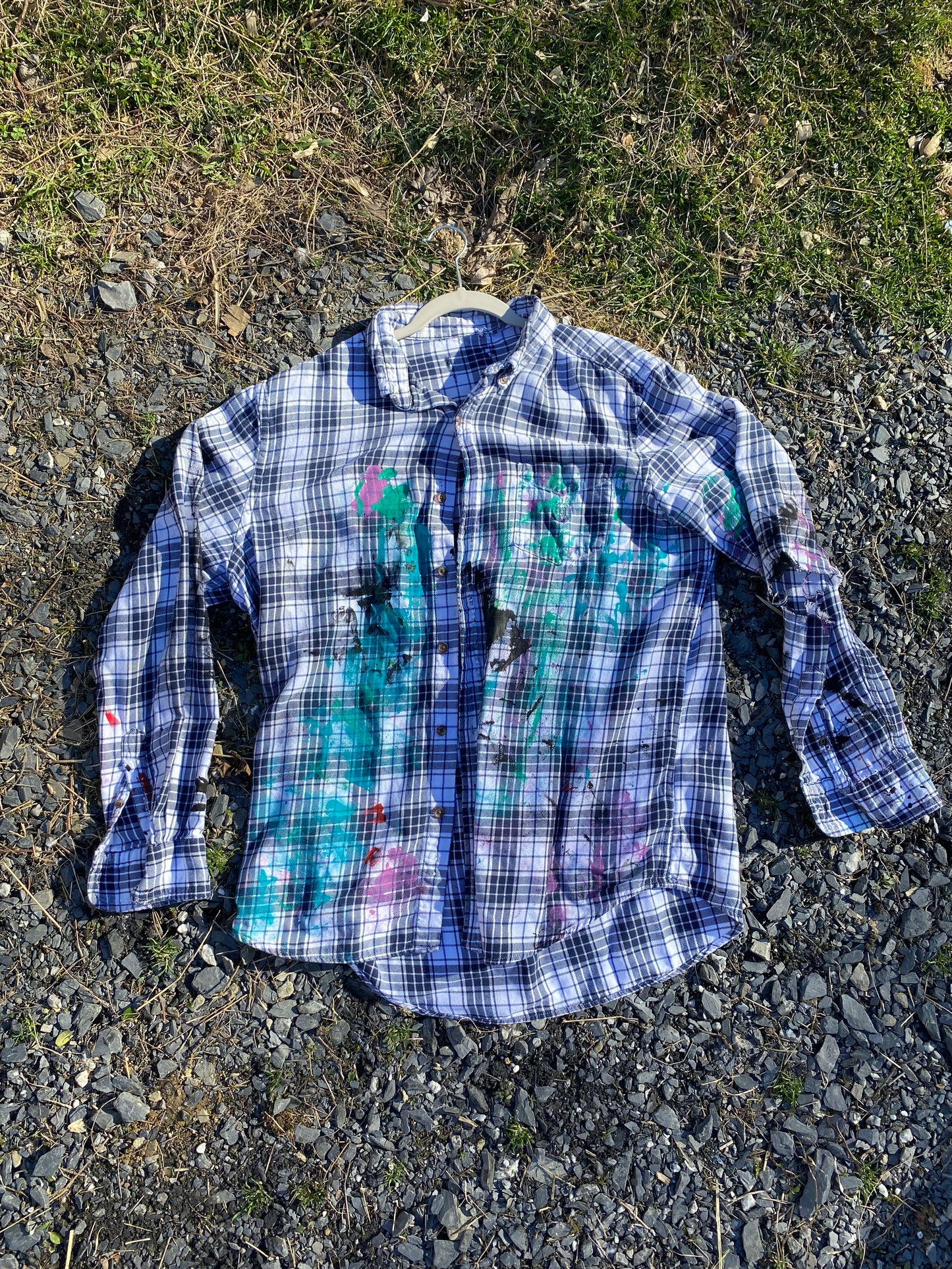 Deme Original Painted Long Sleeve Flannel Shirt