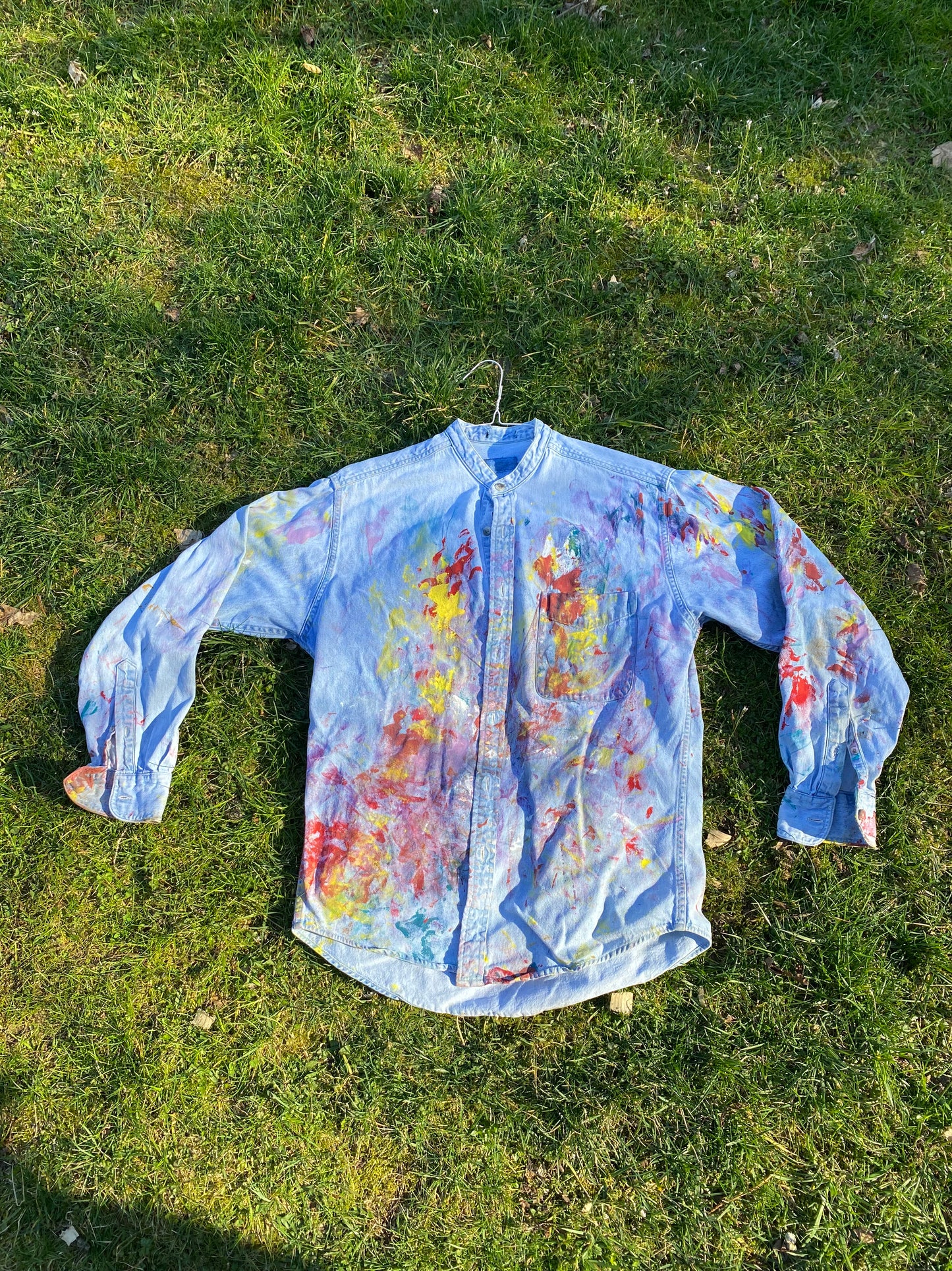 Deme Original Painted Long Sleeve Collared Shirt