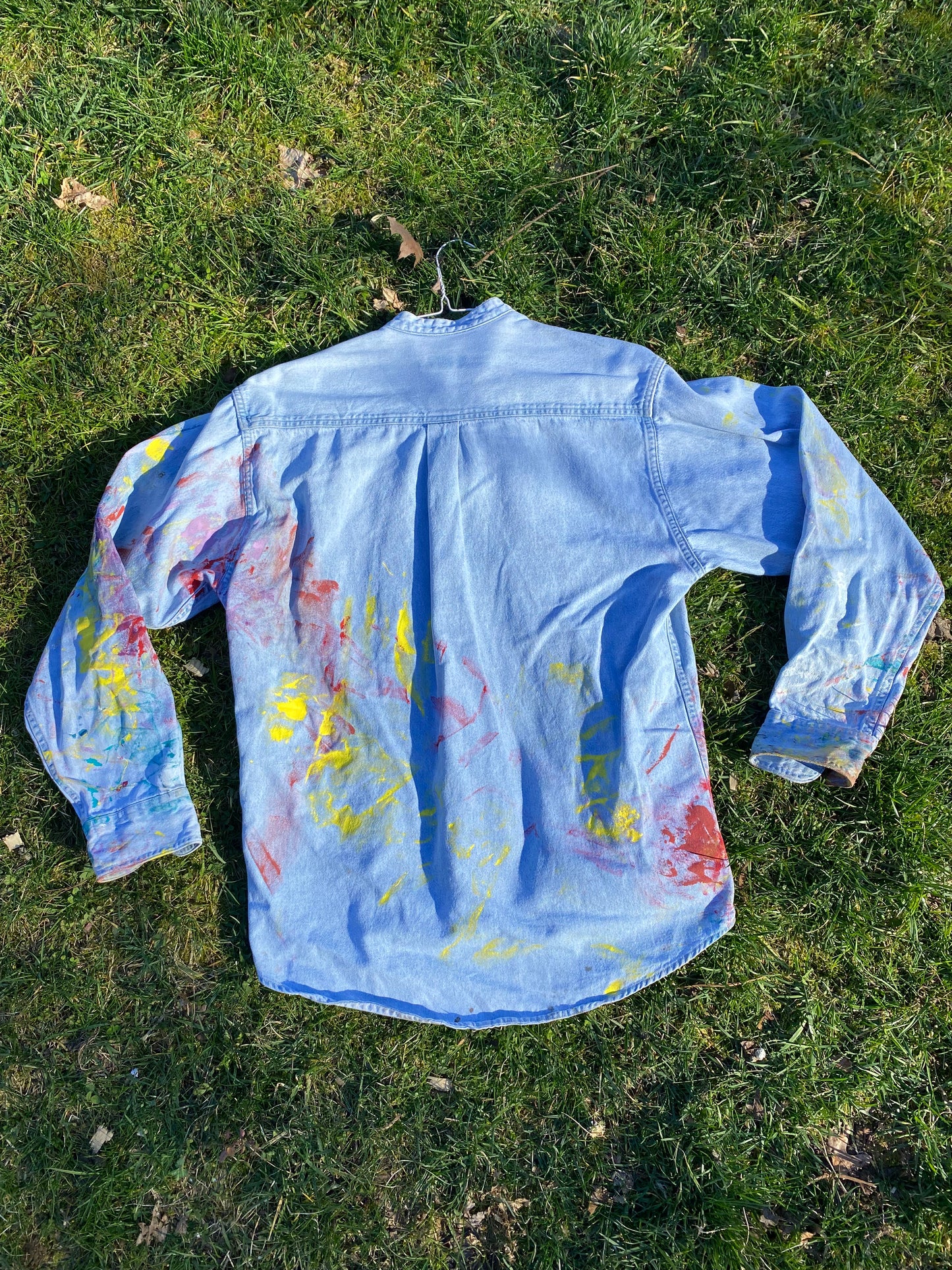 Deme Original Painted Long Sleeve Collared Shirt