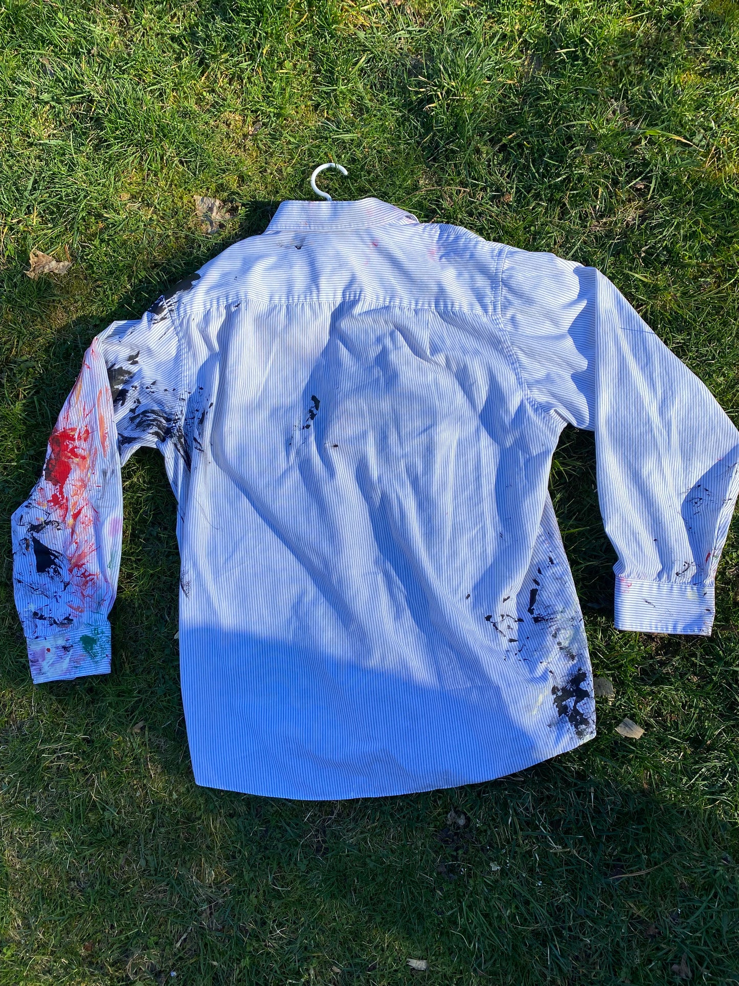 Deme Original Painted Long Sleeve Collared Shirt